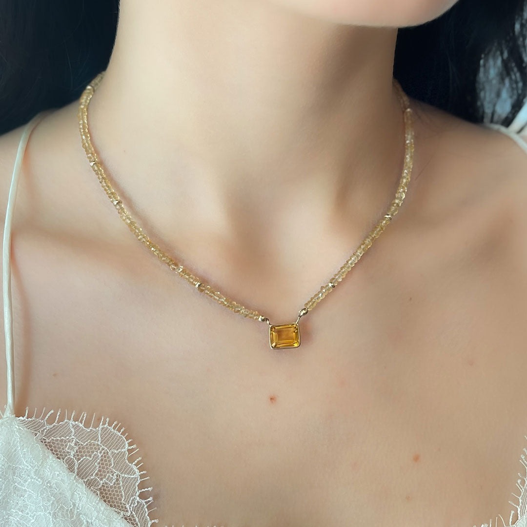 Melissa Citrine Necklace
