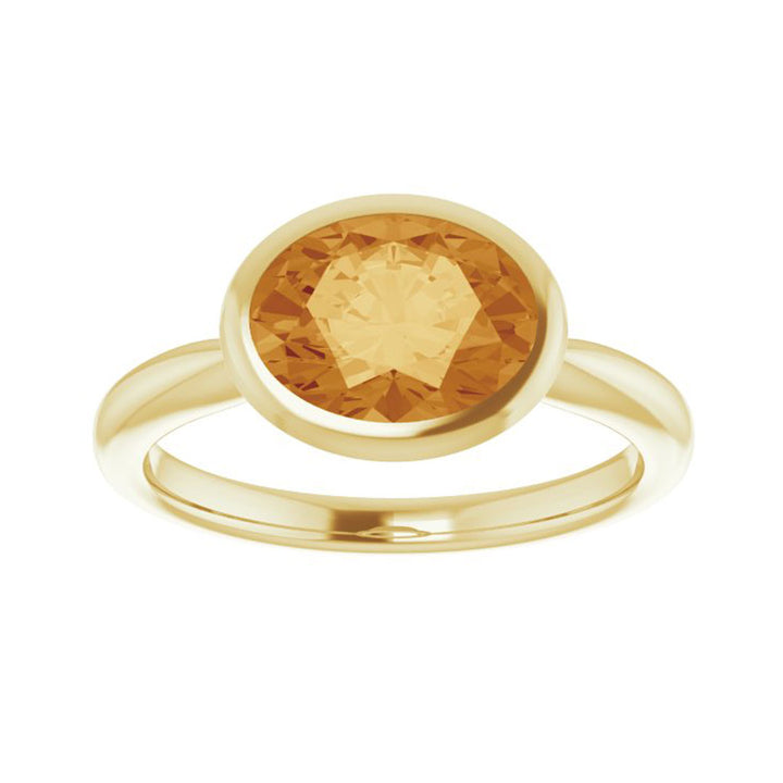 Citrine Large Laura Ring