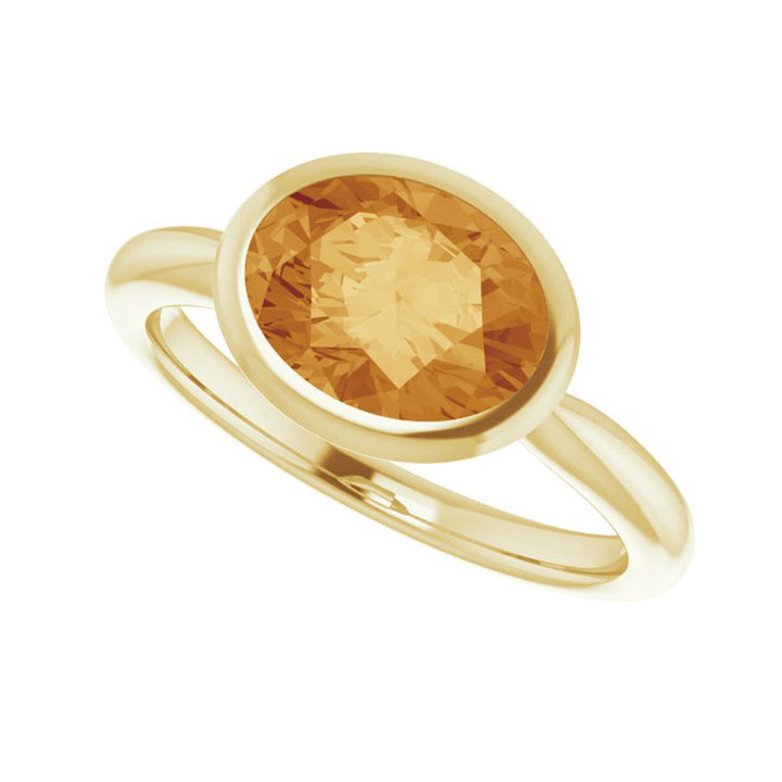 Citrine Large Laura Ring