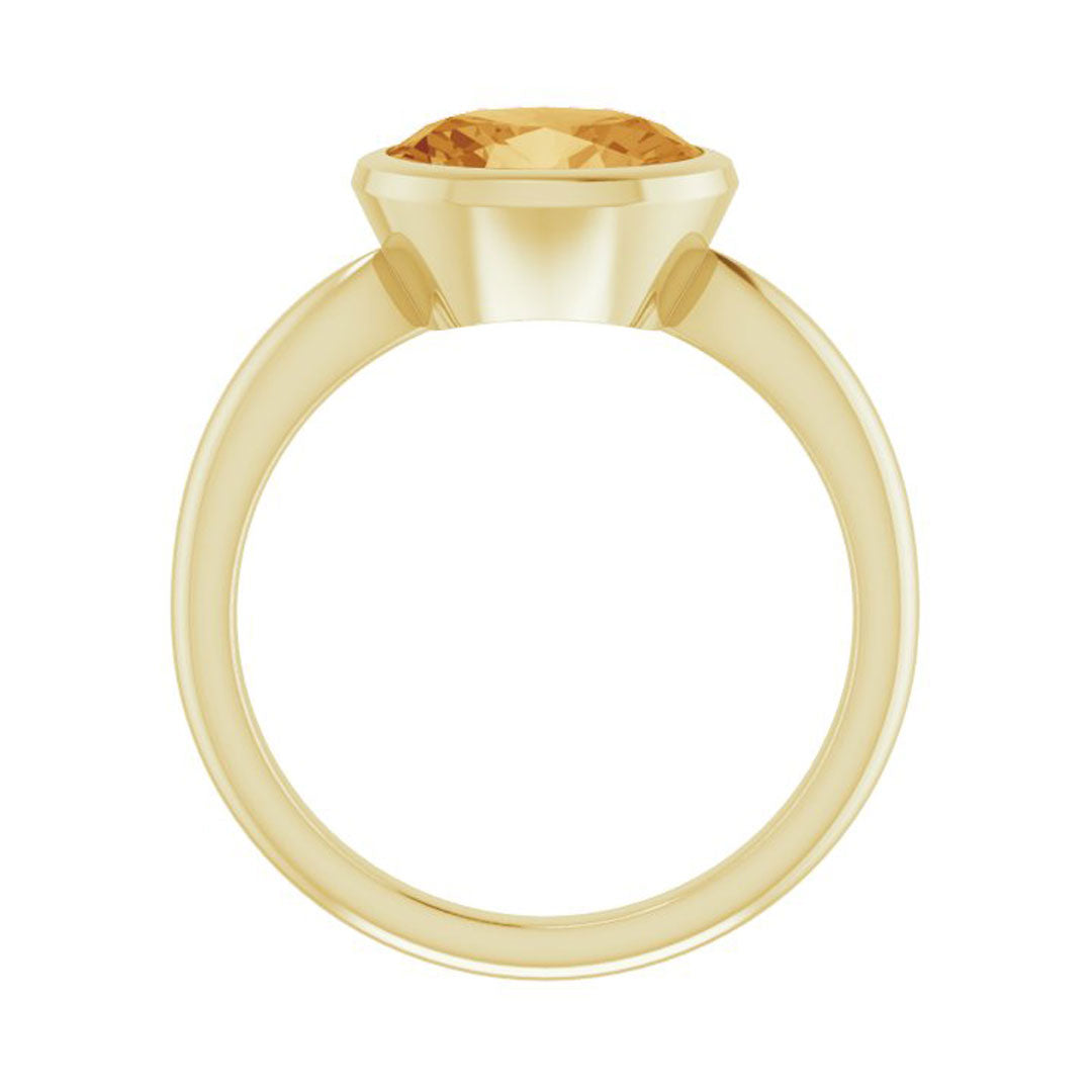 Citrine Large Laura Ring