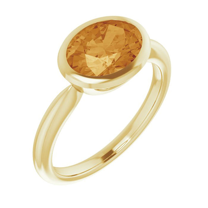 Citrine Large Laura Ring