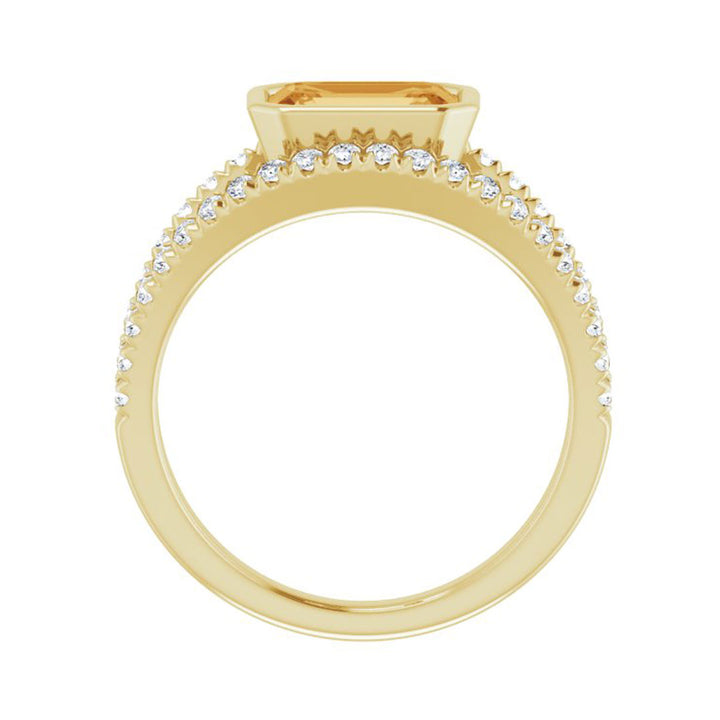Citrine & White Sapphire Euphoria Ring