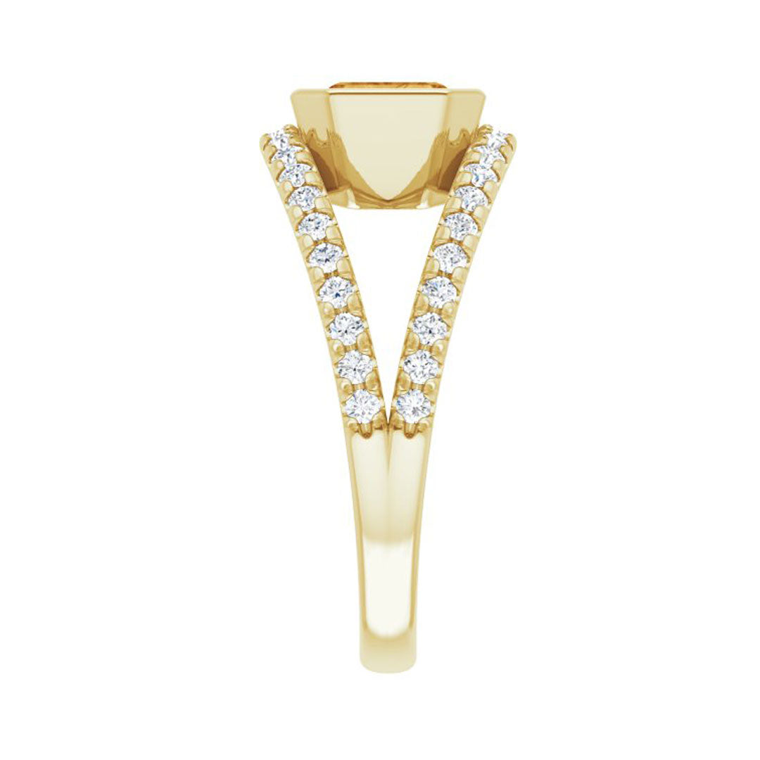 Citrine & White Sapphire Euphoria Ring