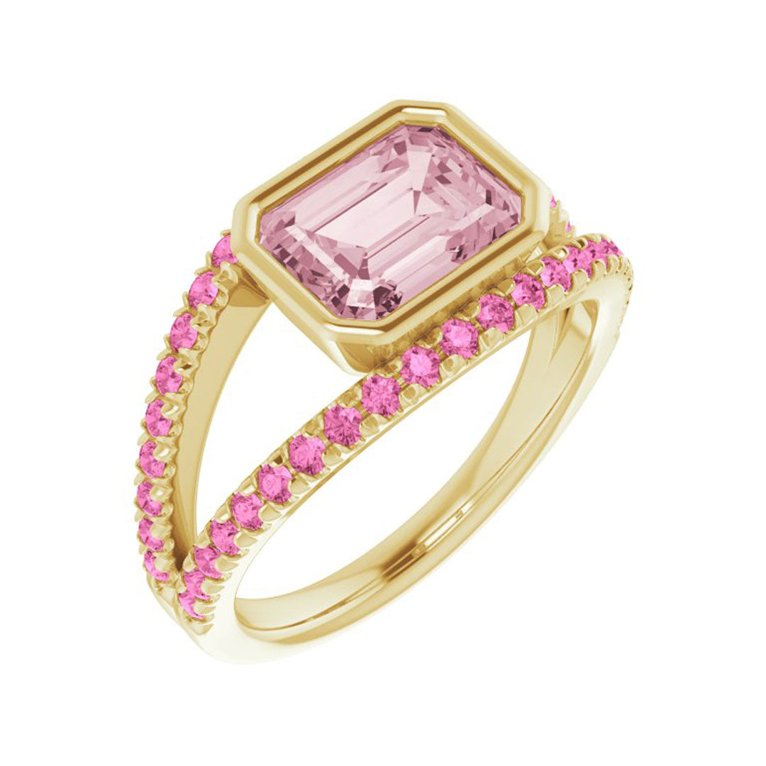 Morganite & Pink Sapphire Euphoria Ring