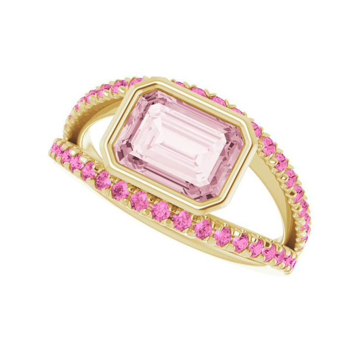 Morganite & Pink Sapphire Euphoria Ring