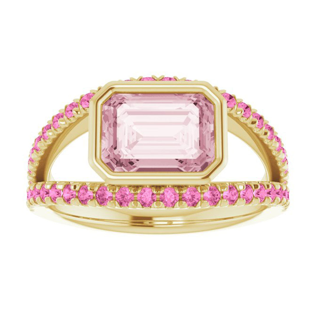 Morganite & Pink Sapphire Euphoria Ring