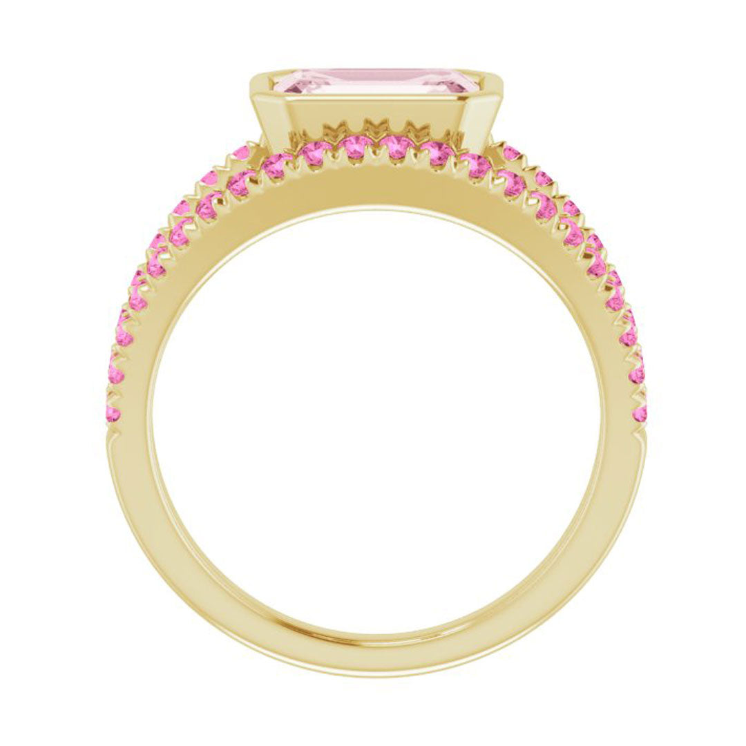 Morganite & Pink Sapphire Euphoria Ring