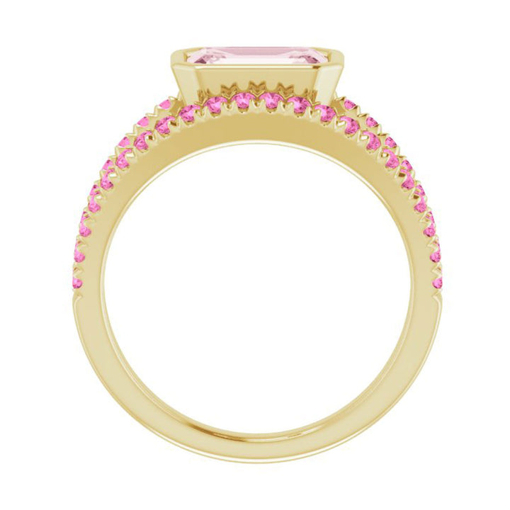 Morganite & Pink Sapphire Euphoria Ring