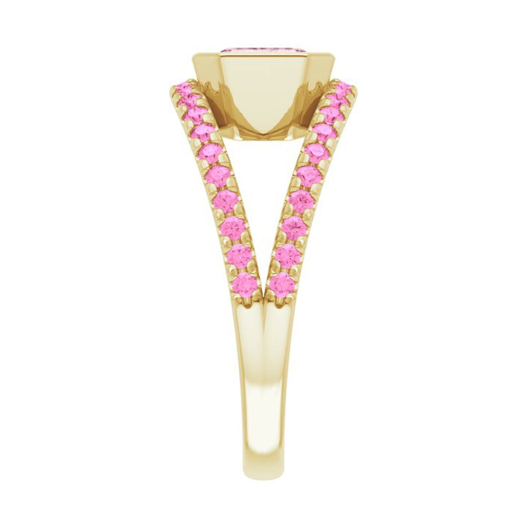 Morganite & Pink Sapphire Euphoria Ring