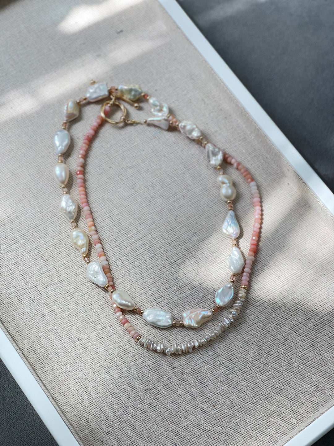 Lani Keshi and Pink Opal 5-in-1 Necklace