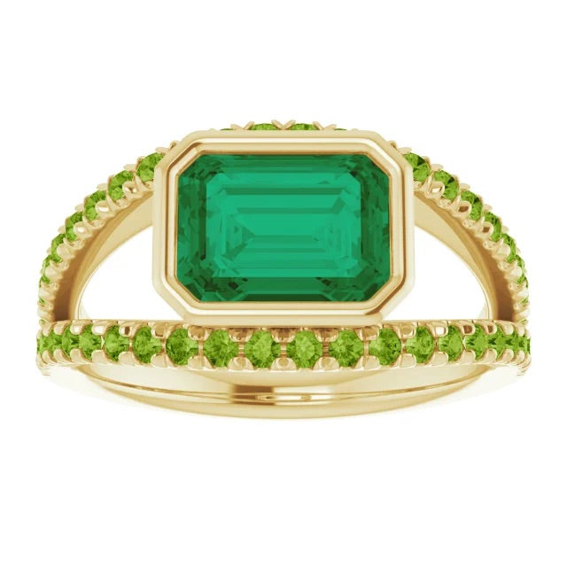 Emerald & Peridot Euphoria Ring