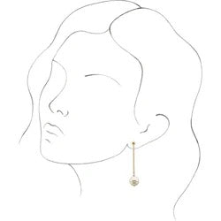 Freshwater Pearl 14K Drop Earrings