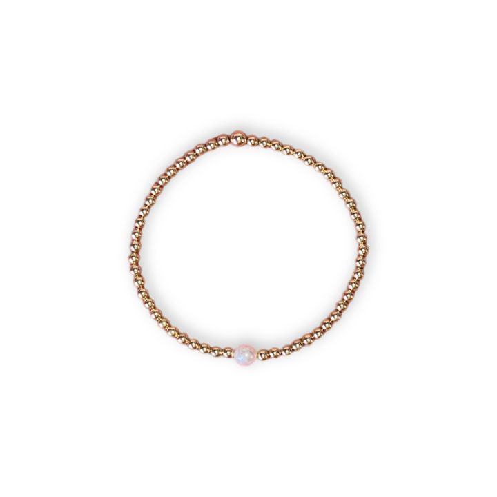 Freshwater Pearl Golden Orbs Bracelet