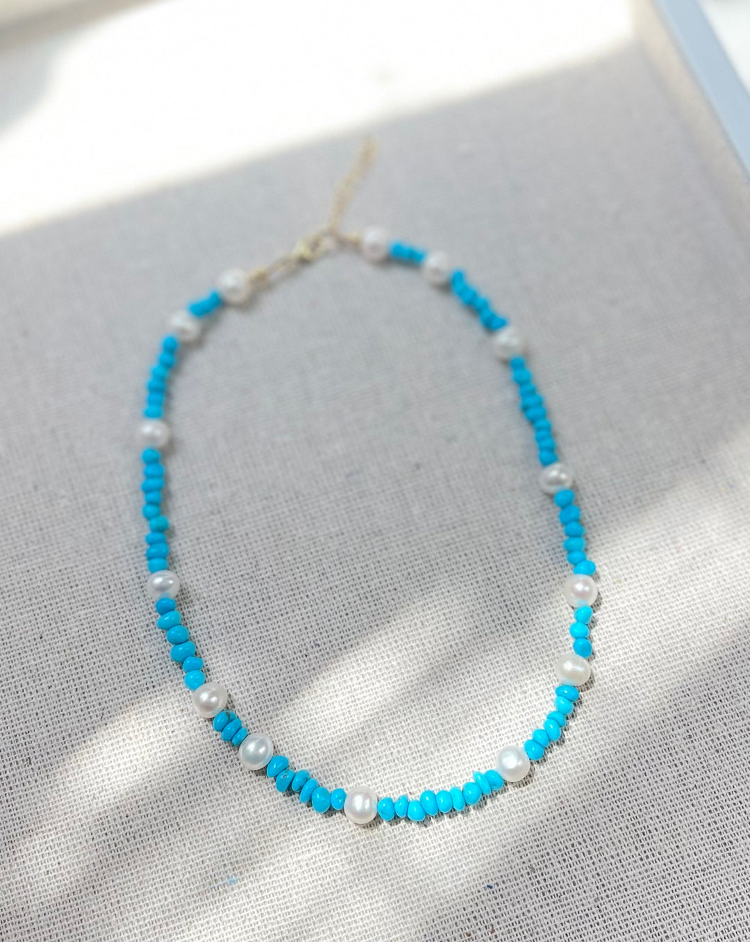 369 Turquoise Pearl Necklace