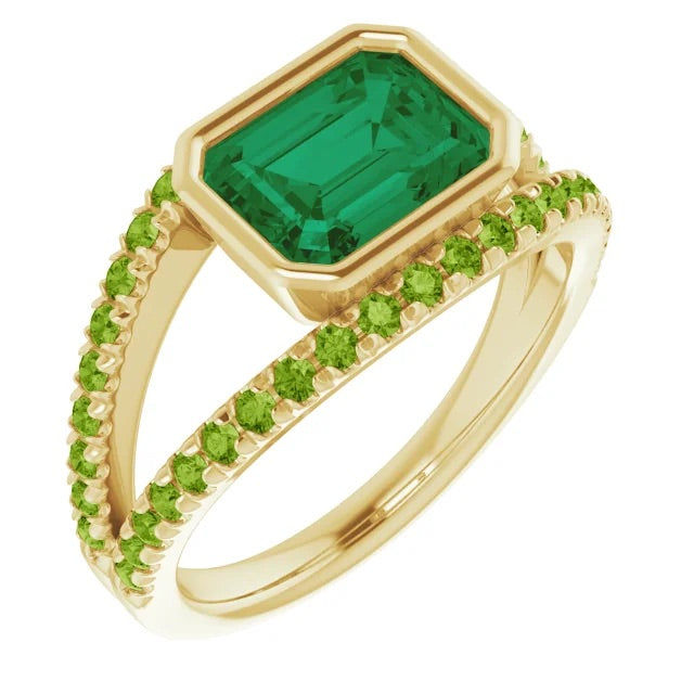 Emerald & Peridot Euphoria Ring
