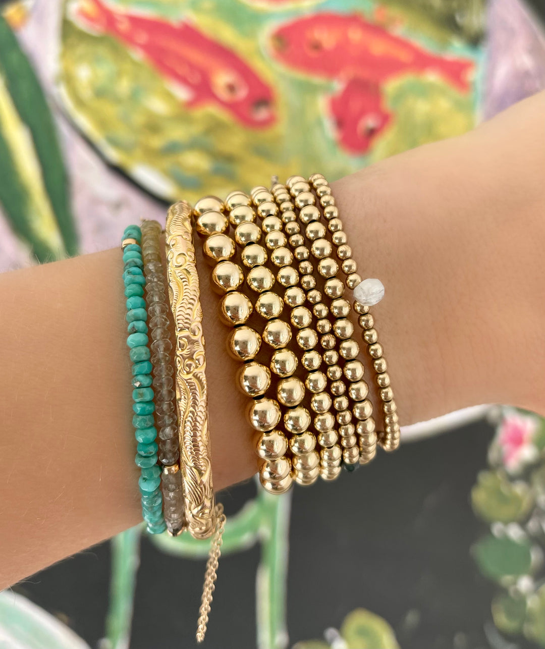 Golden Orbs Bracelet