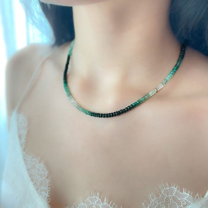 Stella 14K Emerald Necklace